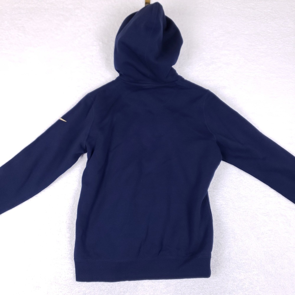 Nike Rams Full Zip Hoodie Mens XL NFL Team Apparel Navy Blue Fleece Swoosh - Picture 6 of 8